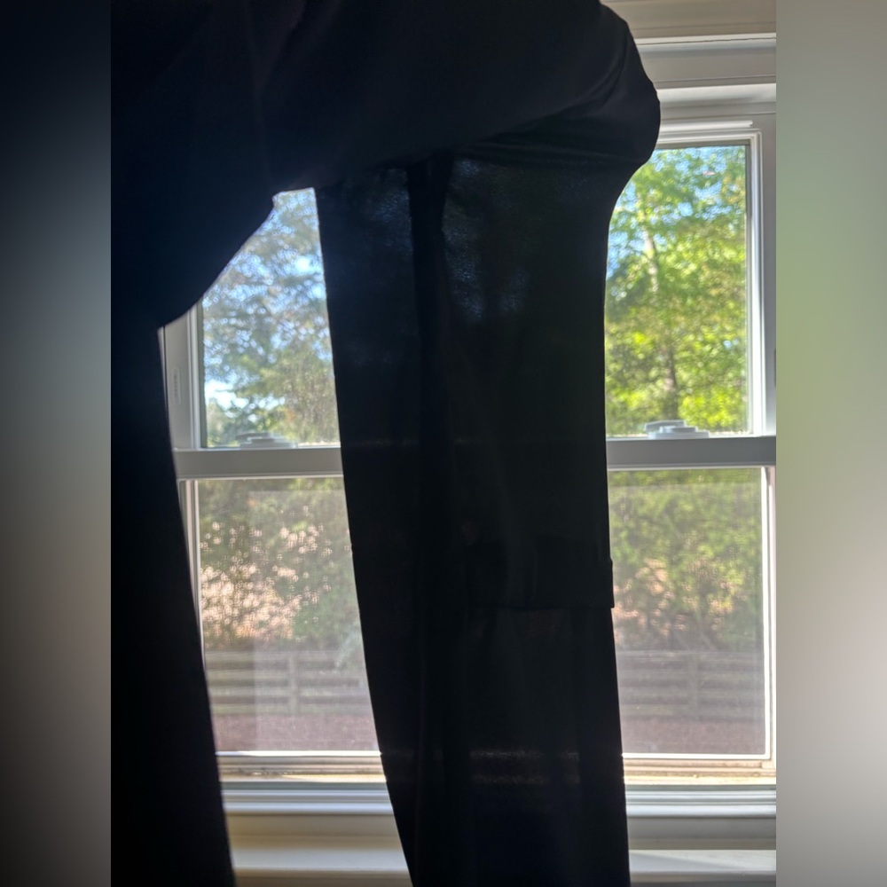 Aritzia Babaton Quincy flowy duster tie waist sheer jacket - Picture 9 of 14